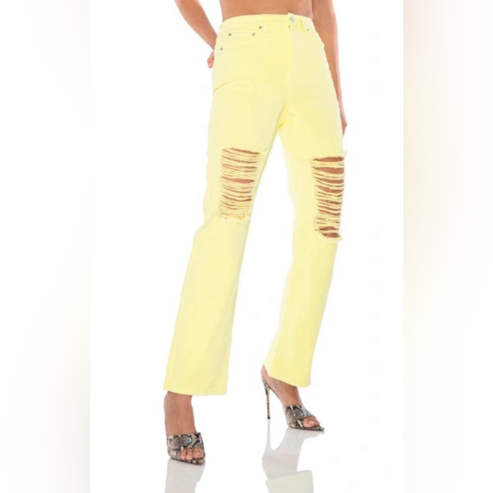 High waist wide leg jeans